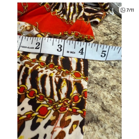 Mlle Gabrielle Red and Brown Zebra Print Maxi Dress - Picture 8 of 11